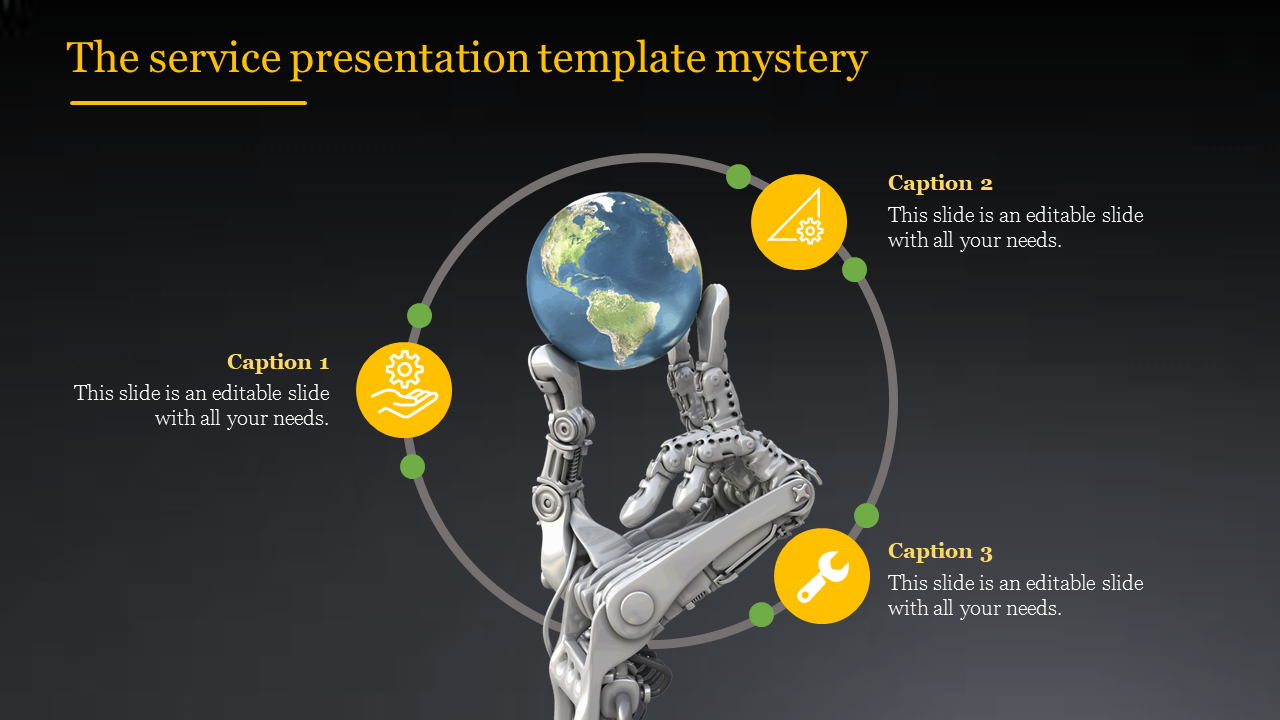 Free - Attractive Service presentation template PowerPoint